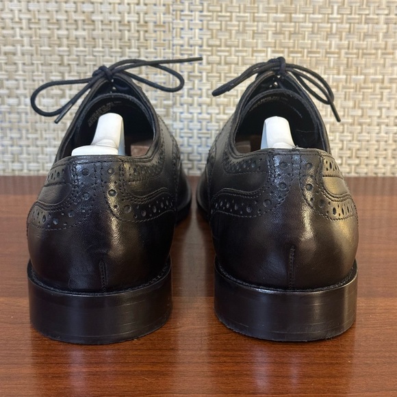 🌟HP🌟Nunn Bush Black Leather Nelson Wingtip Dress Casual Oxford 10M - Picture 10 of 13